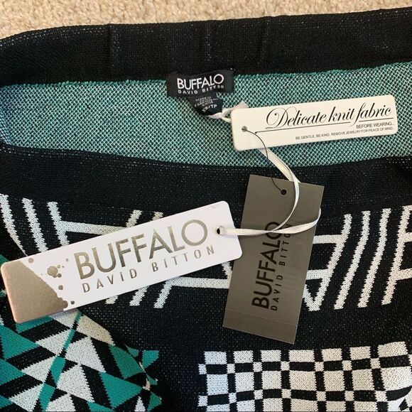 Buffalo David Bitton NWT Sea Green Brandon Knit Skirt Size Extra Small - Picture 5 of 13
